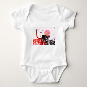 Team Sports Ball Basketball Net Coach Game Baby Bodysuit
