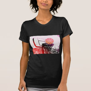 Team Sports Ball Basketball Net Coach Game T-Shirt