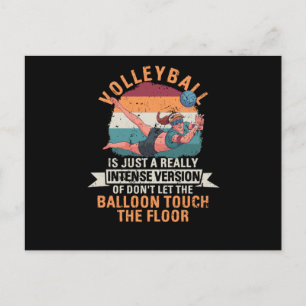 Team sports fan volleyball postcard