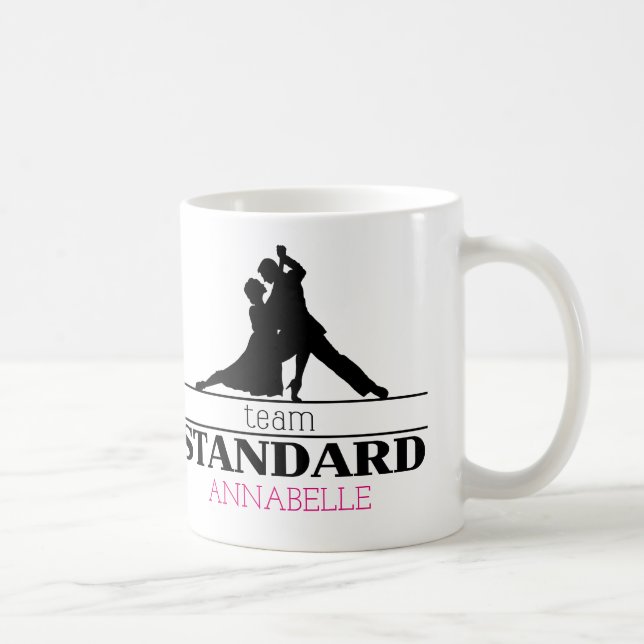 Team Standard Personalised Ballroom Dance Coffee Mug (Right)