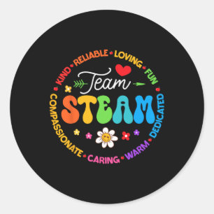 Team Steam Teacher Ck To School Stem Specials  Classic Round Sticker