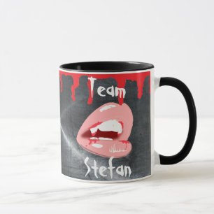 Team Stefan Vampire Lips Coffee Mug