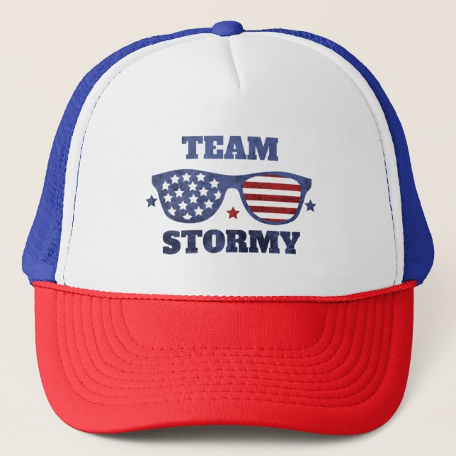 team stormy trucker hat (Front)