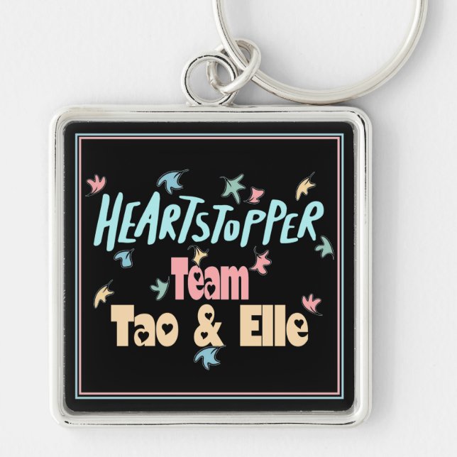 Team Tao And Elle Black Key Ring (Front)