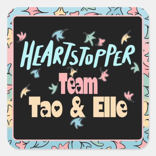 Team Tao And Elle Square Sticker (Front)