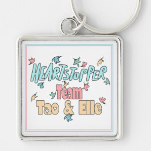 Team Tao And Elle White Key Ring