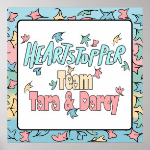 Team Tara And Darcy White Poster