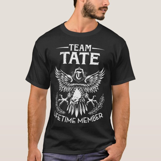 Team TATE Lifetime Member Last Name T-Shirt (Front)