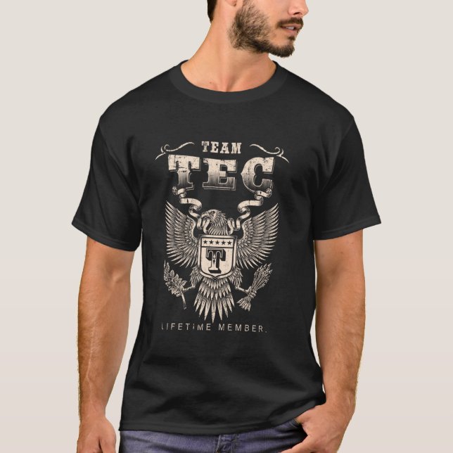 Team Tec Lifetime Member - Tec Name T-Shirt (Front)