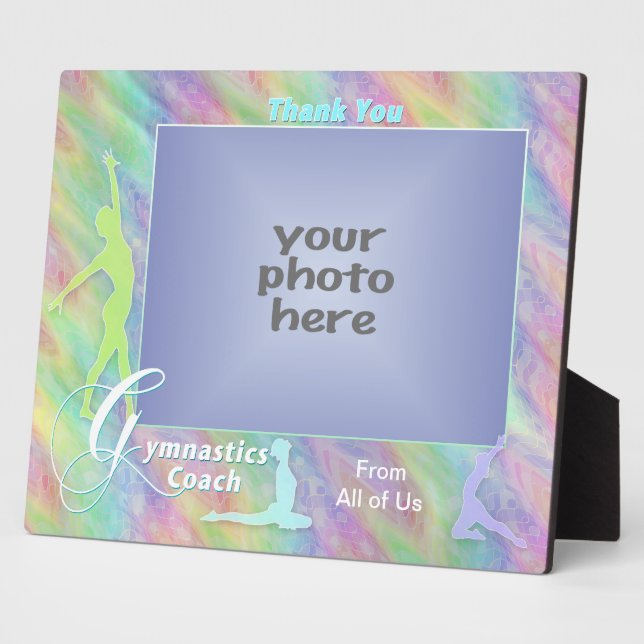 Team Thanks For Gymnastics Coach Plaque (Side)