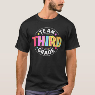 Team Third Grade Back To School 3rd Grade Vibes Te T-Shirt