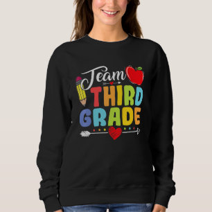 Team Third Grade Pencil Back To School Teacher St Sweatshirt