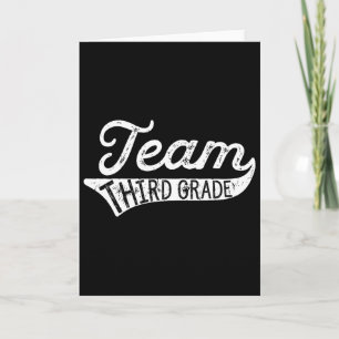 Team Third Grade - Student Teacher Ck To School  Card
