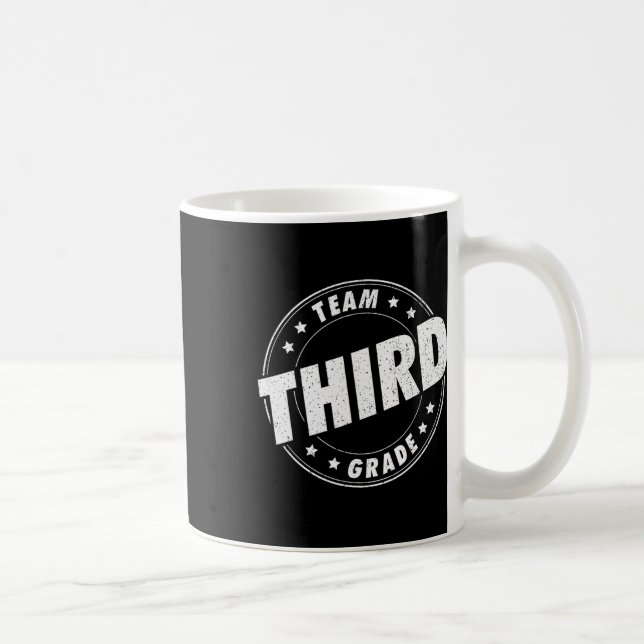 Team Third Grade Teacher Student Back To School 3r Coffee Mug (Right)