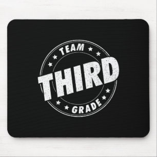 Team Third Grade Teacher Student Back To School 3r Mouse Pad