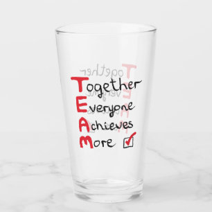 TEAM - Together Everyone Achieves More Glass