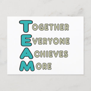 Team Together Postcard