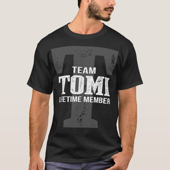 Team TOMI Lifetime Member T-Shirt (Front)