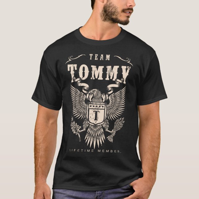 TEAM Tommy Lifetime Member. T-Shirt (Front)