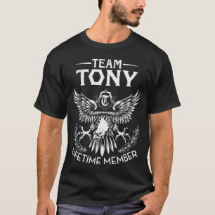 Team TONY Lifetime Member Last Name T-Shirt