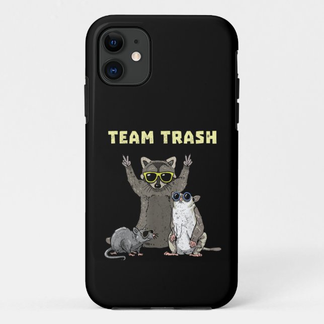 Team Trash Opossum Racoon Rat, Funny Animals Garb Case-Mate iPhone Case (Back)