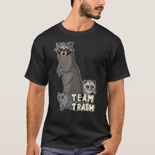 Team Trash Opossum Racoon Rat, Funny Animals Garb T-Shirt