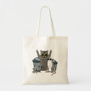 Team Trash Opossum Racoon Rat, Funny Animals Garb Tote Bag