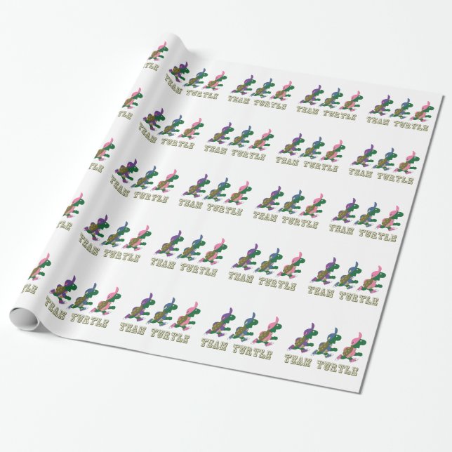 Team Turtle Wrapping Paper (Unrolled)