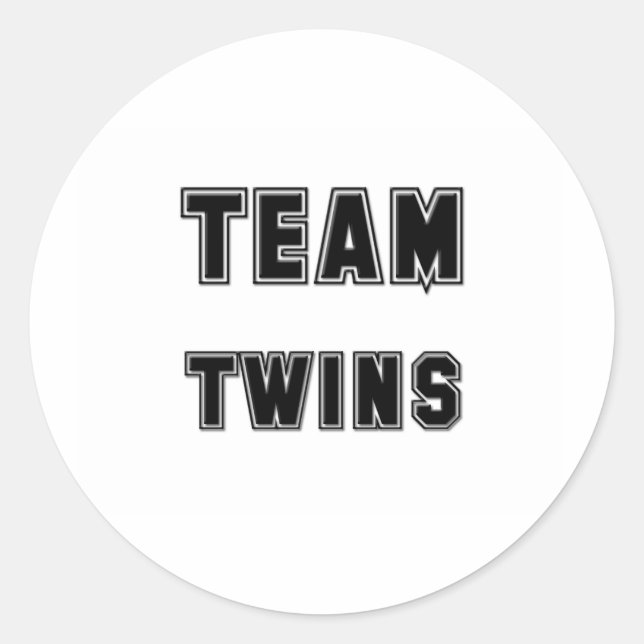 Team Twin Sister Classic Round Sticker (Front)