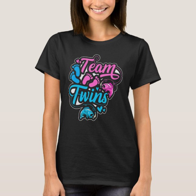 Team Twins for a Fishing   T-Shirt (Front)