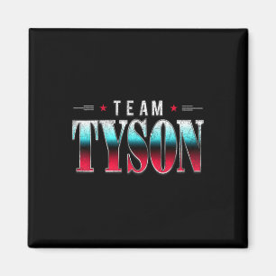 Team Tyson Family Personalised Name Tyson Vintage Magnet