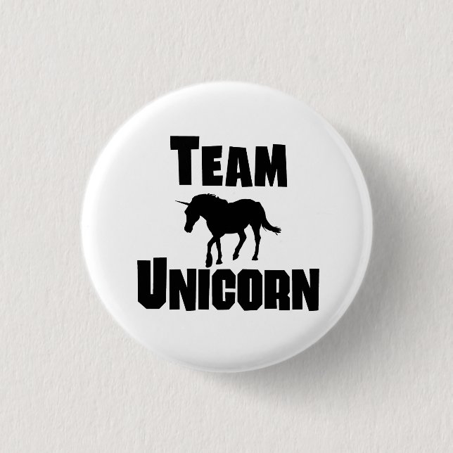 Team Unicorn 3 Cm Round Badge (Front)