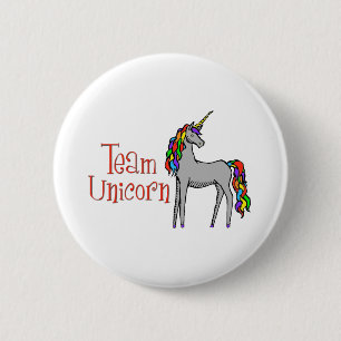 Team Unicorn Rainbow 6 Cm Round Badge