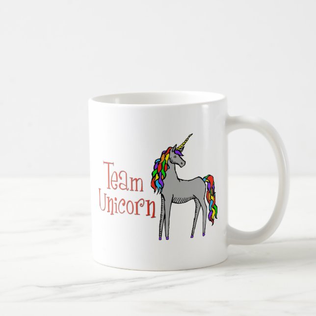 Team Unicorn Rainbow Coffee Mug (Right)