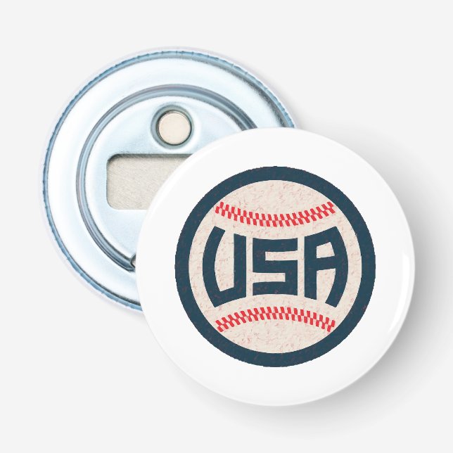 Team USA Baseball Bottle Opener (Front)