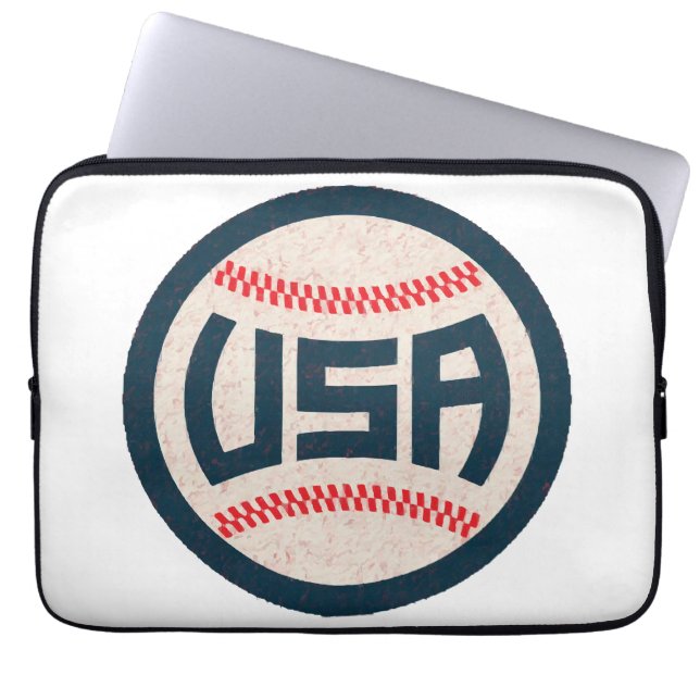 Team USA Baseball Laptop Sleeve (Front)
