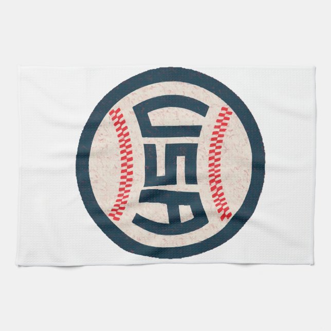 Team USA Baseball Tea Towel (Horizontal)
