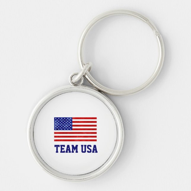 TEAM USA Olympics American Athletes Fan Club Key Ring (Front)