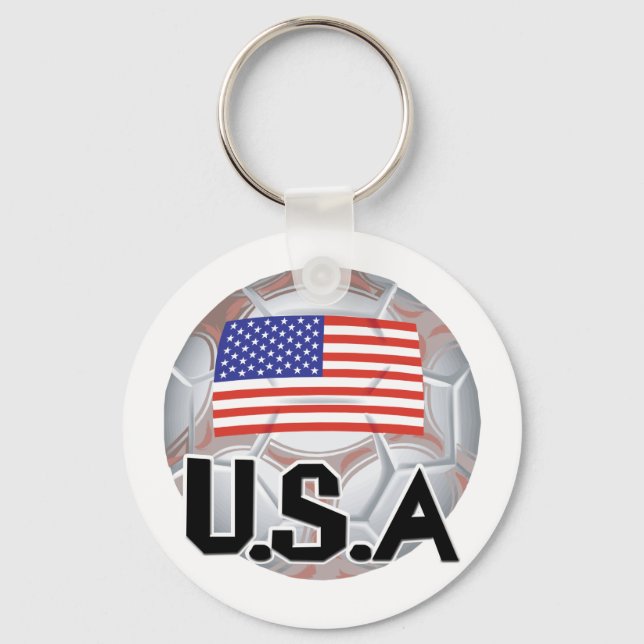 Team USA Soccer Key Ring (Front)