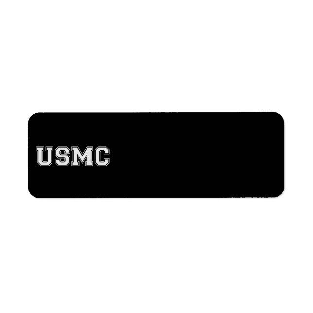 Team USMC Return Address Label (Front)