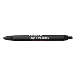team vaccination  black ink pen