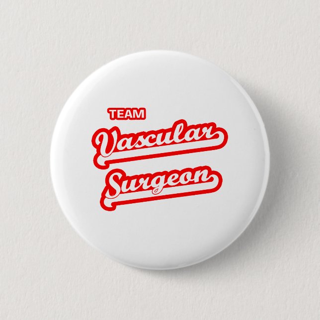Team Vascular Surgeon 6 Cm Round Badge (Front)