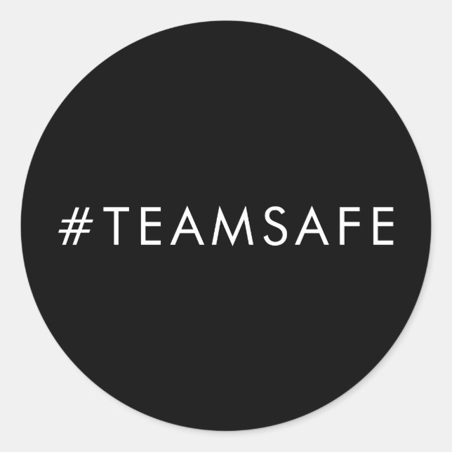 Team Vax Pro Vaccine Black Sticker Design (Front)