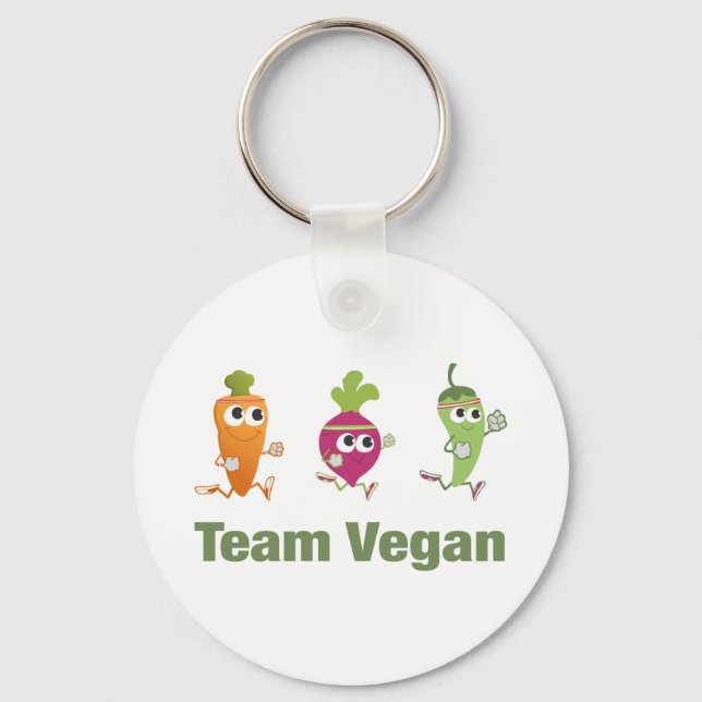 Team Vegan Key Ring (Front)