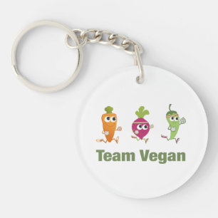 Team Vegan  Key Ring