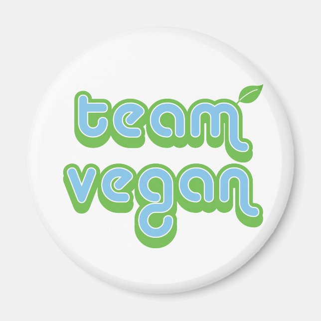 TEAM VEGAN MAGNET (Front)