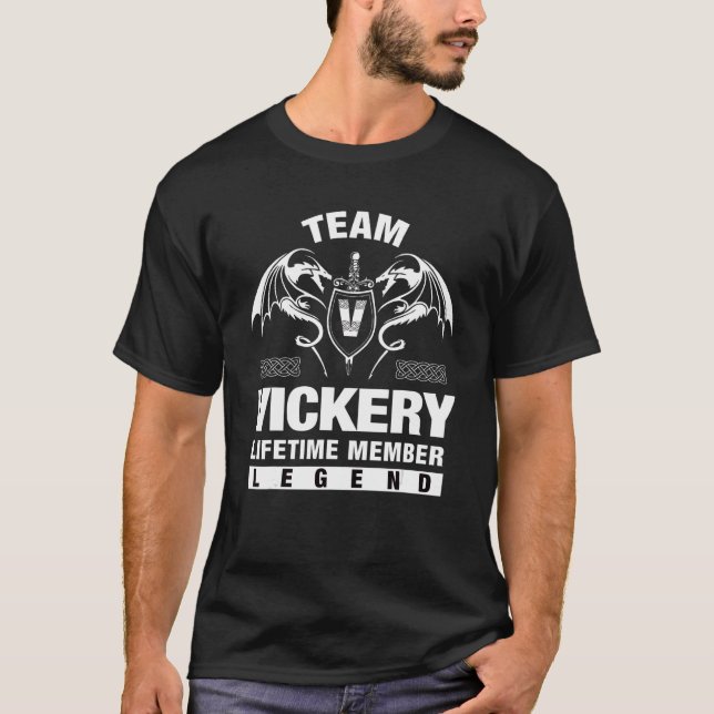 Team Vickery Lifetime Member T-Shirt (Front)