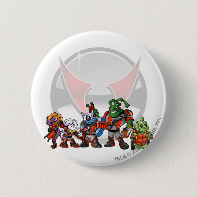 Team Virtupets Space Station Group 6 Cm Round Badge (Front)