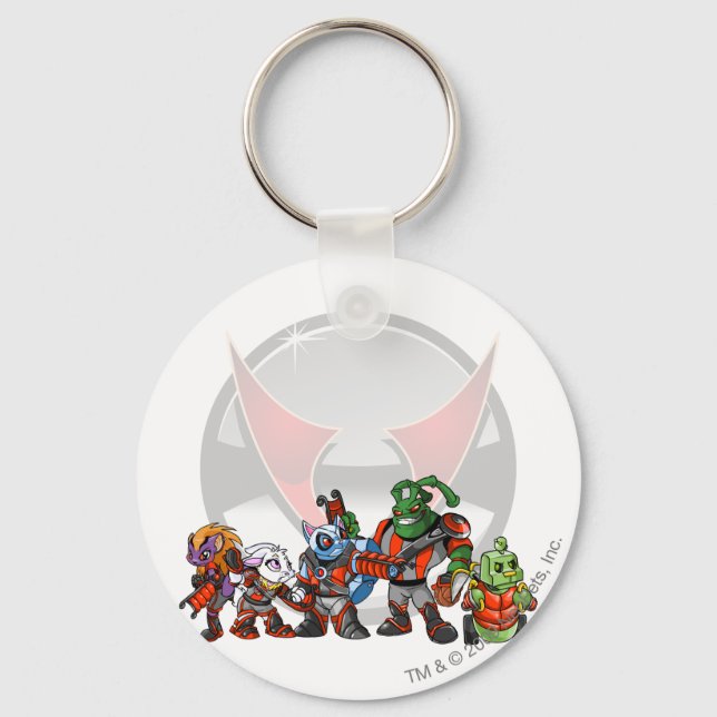 Team Virtupets Space Station Group Key Ring (Front)