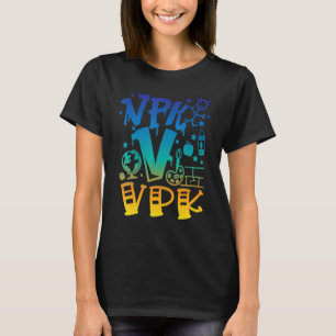 Team Vpk Teacher Boys Back To School Vpk Graffiti T-Shirt